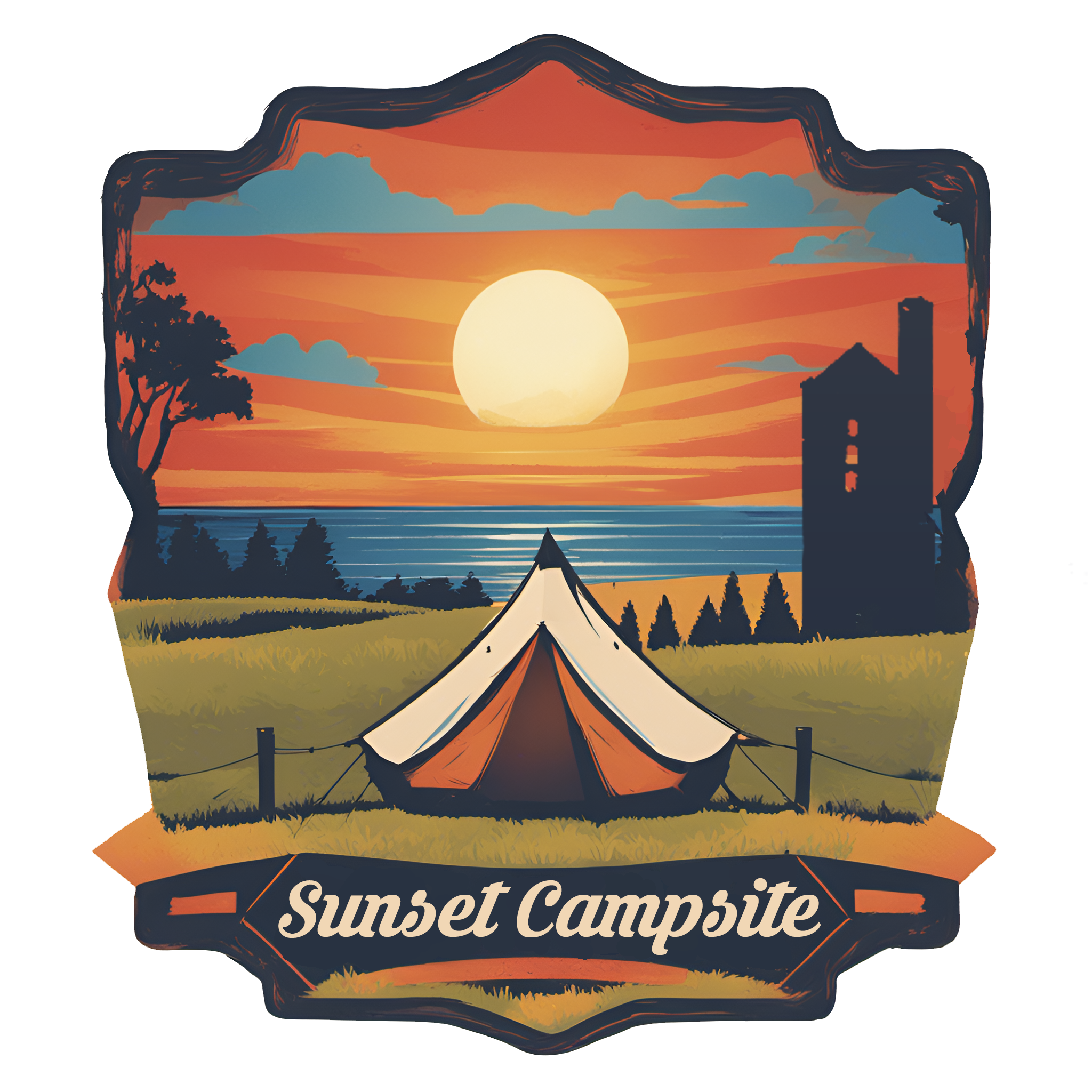 Sunset Campsite view