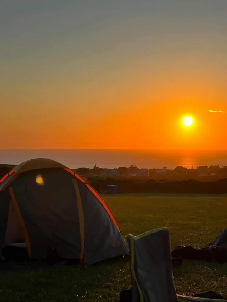 Simple wild camping setup